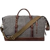 S-ZONE Duffle Bag for Travel Canvas Duffel Bag Carry on Weekender Bag for Men
