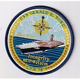 USS Gerald Ford CVN-78 Patch &ndash; Hook and Loop