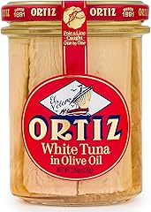 Ortiz White Tuna in Olive Oil, Fresh and Tender, Spanish Wild Caught, High in Protein and Omega 3 Fats, Excellent in Salad, P