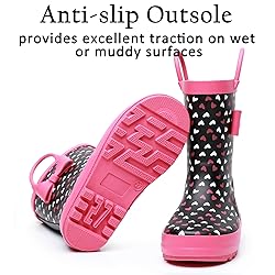 LANCDON Toddler Rain Boots for Boys and Girls