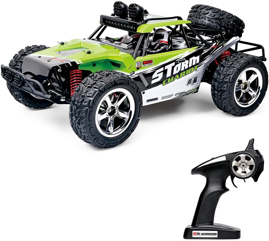 Vatos RC Trucks Remote Controls RC Cars Off Road High Speed 4WD 40km/h 1:12 Scale 50M Remote Control 2.4GHz Electric Vehicle Buggy Trucks with LED Night Vision VL-BG1513A-G(GREEN)