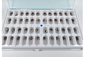 ACMEDENT For Adult 24SizeX2=48Pcs Dental Molar Crown Stainless Steel Crowns Protect Adult Teeth