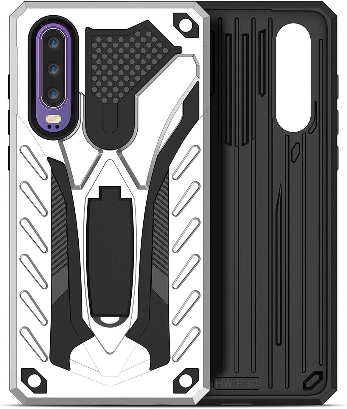 IRONB for Xiaomi Mi Note 10 Case,Tough Rugged Dual Layer Armor Shockproof Case with Kickstand Soft TPU Hard Back Protective Case Phone Case Cover for Xiaomi Mi Note 10