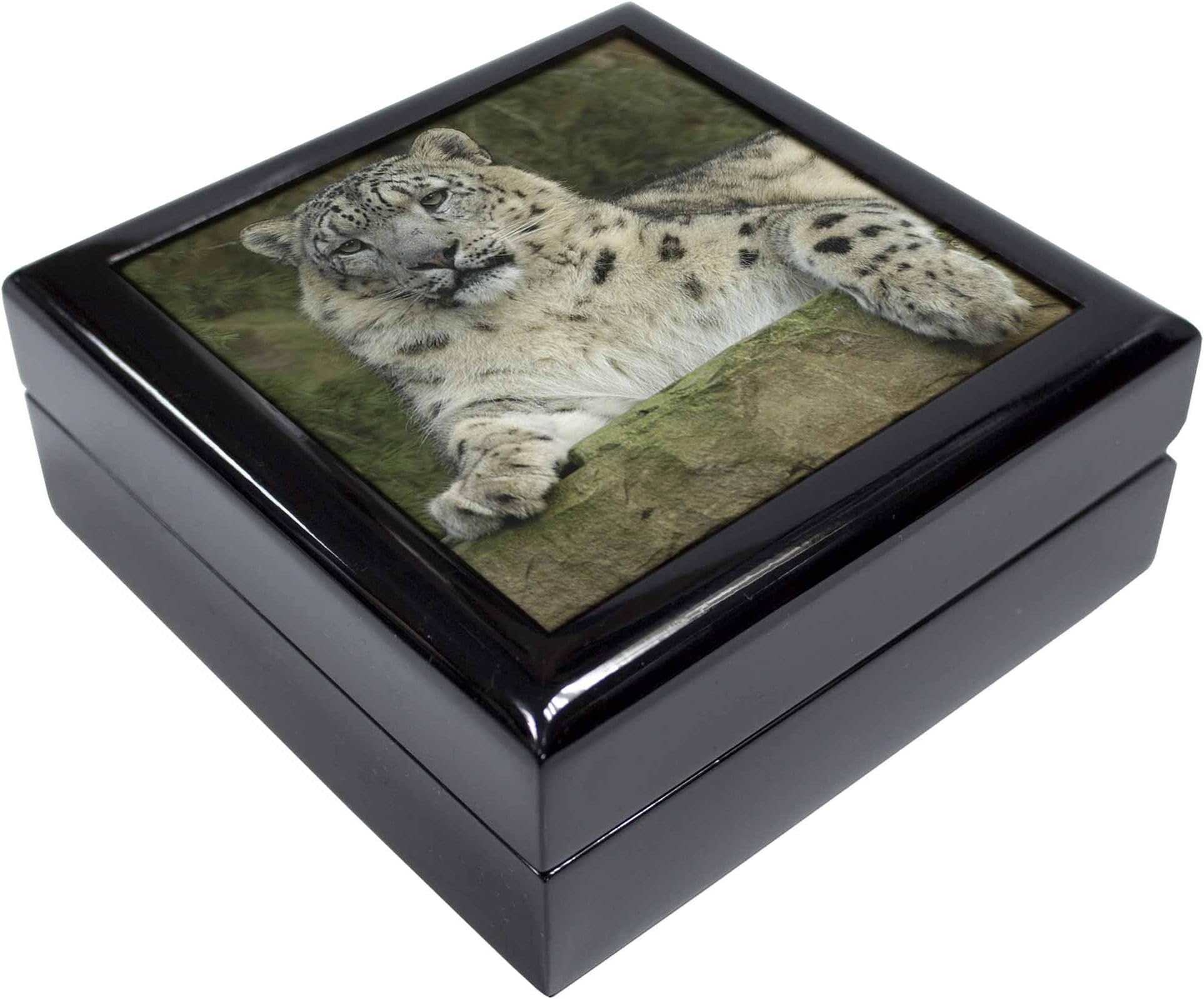 Advanta Group Beautiful Snow Leopard Keepsake/Jewellery Box