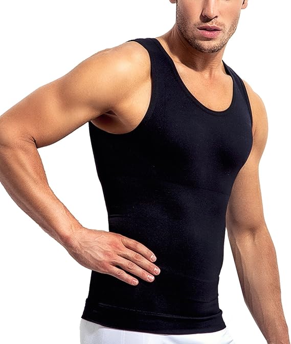 Herren Shapewear Bauchweg Body Shaper - Kompressionsshirt Für Bauchkontrolle & Gynäkomastie