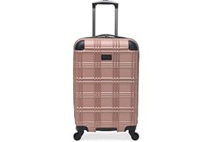 Ben Sherman Nottingham Lightweight Hardside 4-Wheel Spinner Travel Luggage, Rose Gold, 20-Inch Carry On