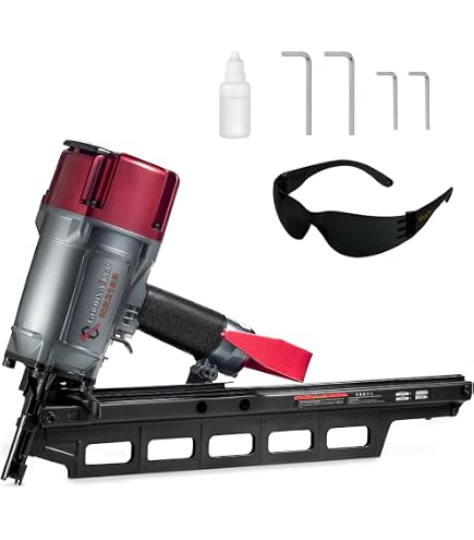 Maxparts Framing Nail Gun NR2183 21 Degree Plastic Strip Framing