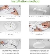 Lepro 15W LED Ceiling Light IP54 Dome Flush Mount Bathroom Light view 8