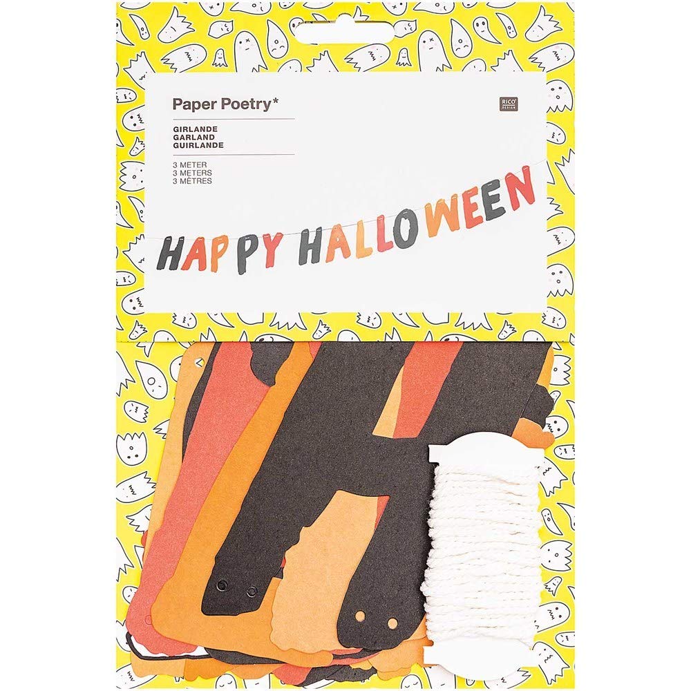 RICO DESIGN GmbH & Co. KG Happy Halloween Garland 3 Metres