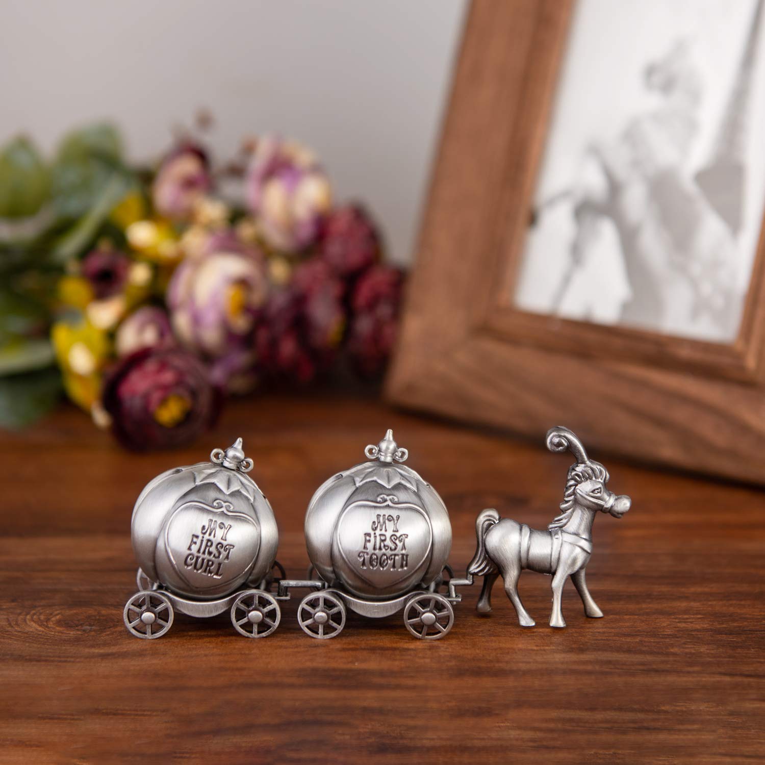 Decorative Boxes Feyarl First Curl And Tooth Keepsake Box
