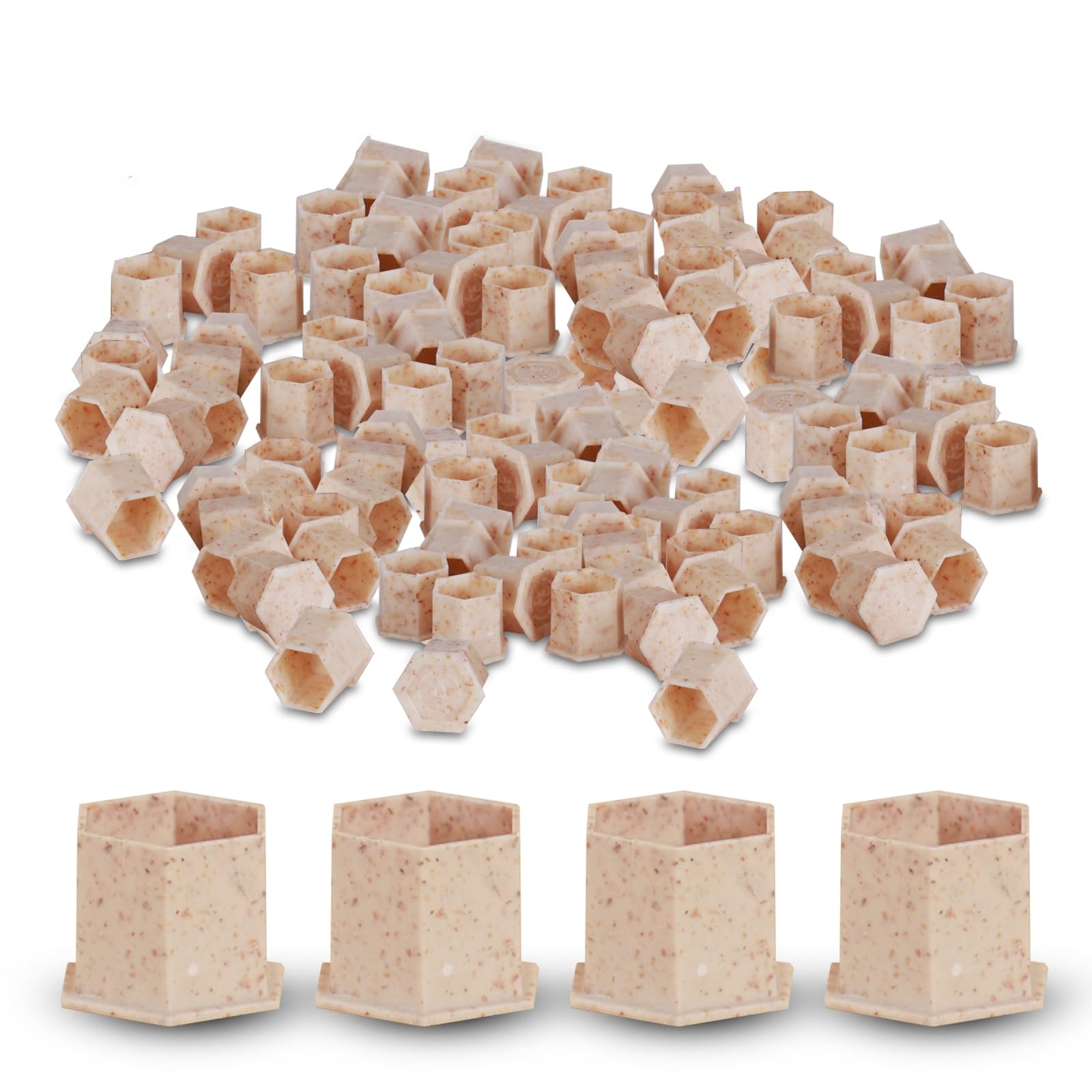 INKin Biodegradable Tattoo Ink Caps Large 27mm - 30Pcs Disposable Eco Friendly Ink Cup with Base for Epic Cartridge Needles (27mm-Large) — image 1