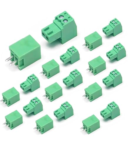Tcenofoxy Phoenix Connector Terminal Block, 10Pcs 3.96mm Screw