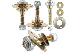 Holibanna 4pcs Rocking Chair Bearings Iron Material Connecting Piece M8x45mm Hardware for Glider and Rocking
