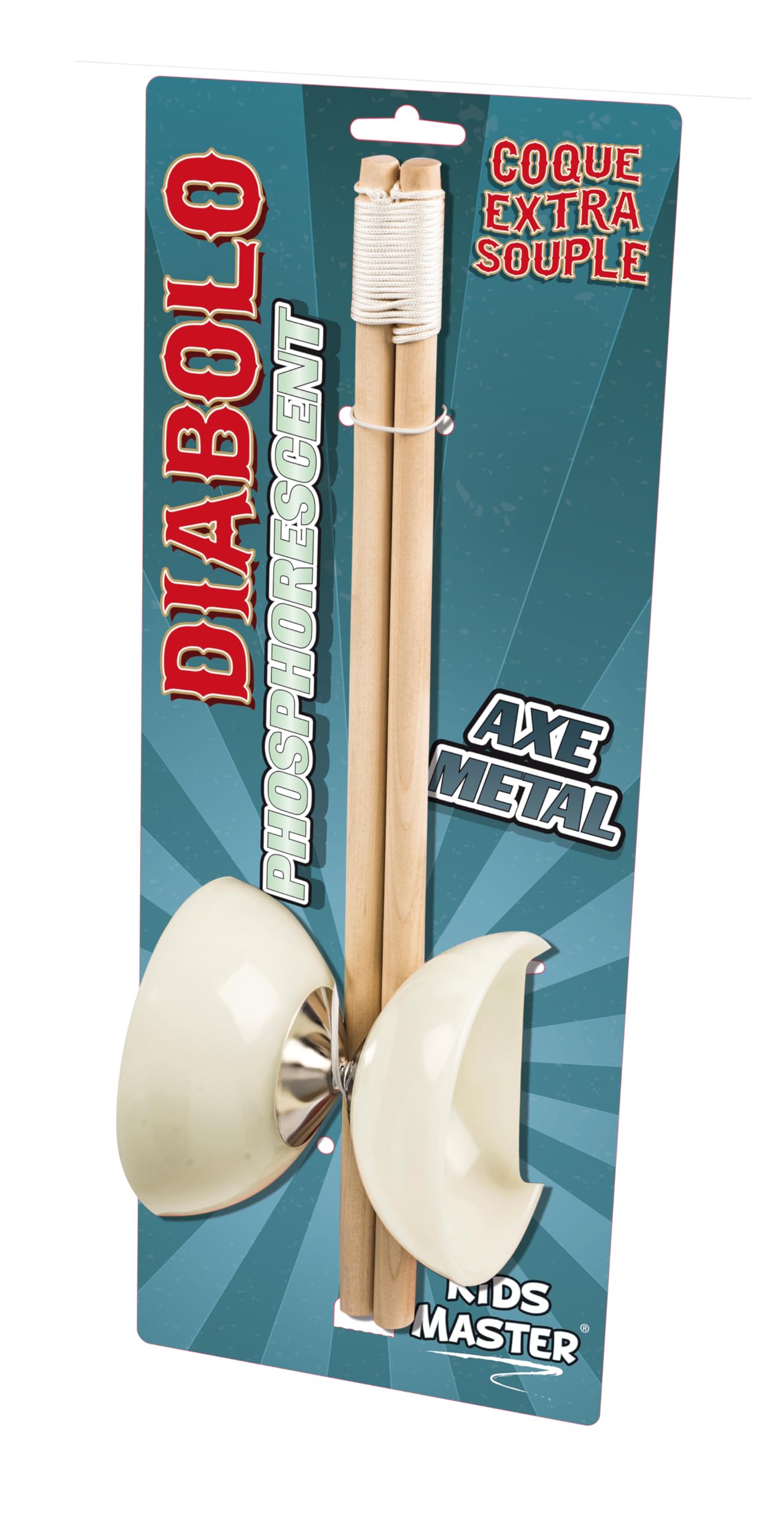 Megagic Toy OID Magic JU9P Game Wheel with Seashell Glow Diabolo, Neon Shells (diameter 10 cm), Metal Axle, Instructions Included