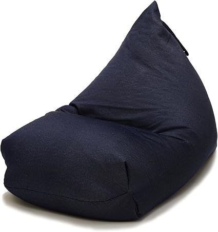 Amazon Co Jp ビーズクッション レゴリス 日本製 おすすめ ビーズソファー ソファー 座椅子 大ボリューム デニム調 インディゴ ホーム キッチン