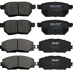 SIPAUTEC-8pcs Front and Rear Carbon Fiber Ceramic