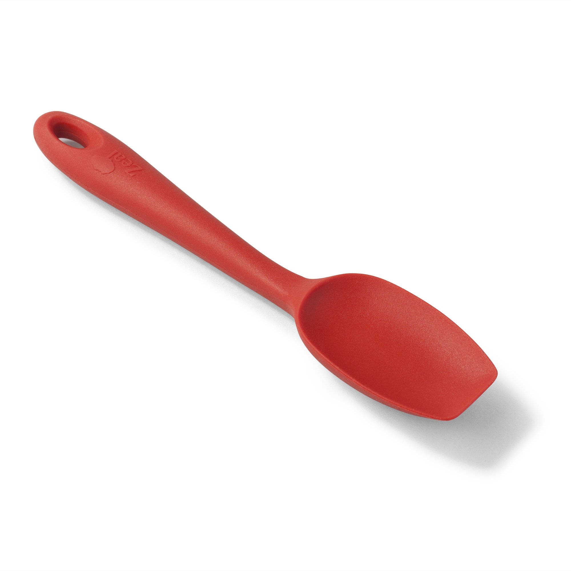Zeal Scratch Non-Stick Spatula Spoon Small (7”/20cm), Silicone, Red, 7-Inch