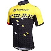 Men Bike Jersey Short Sleeve Road Cycling Shirts Biking Tops Moisture Wicking