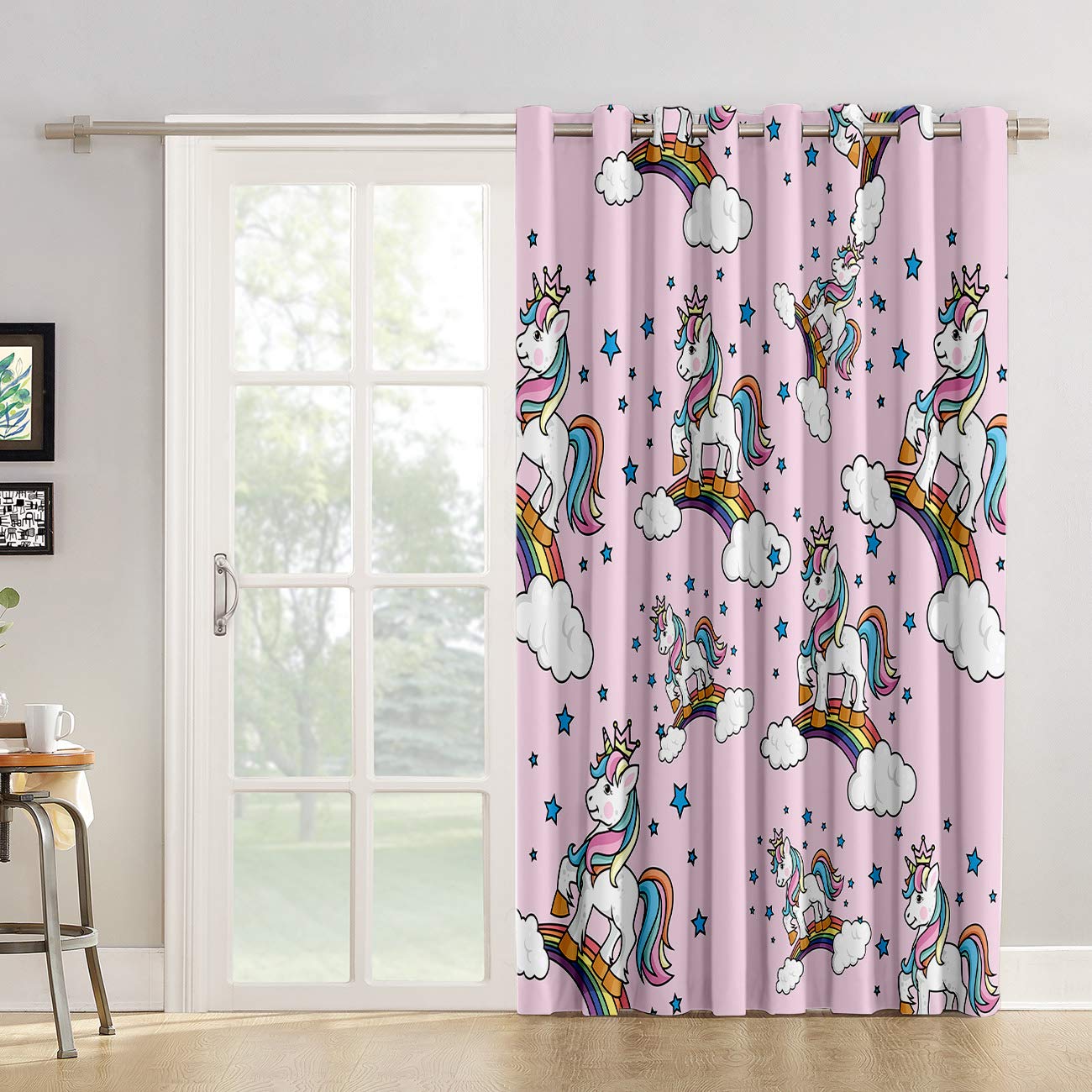 Amazon Com Babe Maps Teen Girls Decor Blackout Curtains For