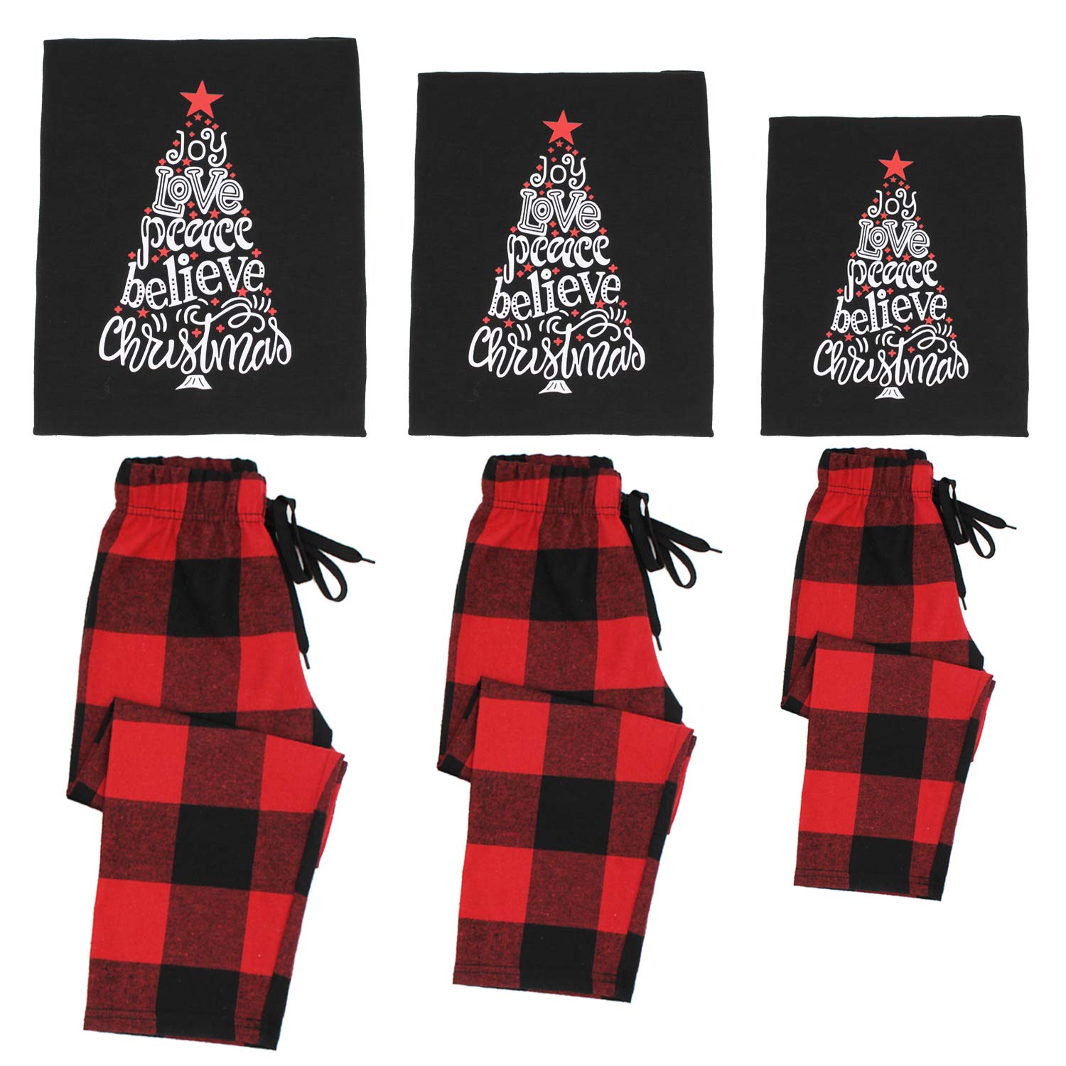 Christmas pajamas Clothing, Shoes & Jewelry Holiday Sleepwear Buffalo Plaid Matching PJs