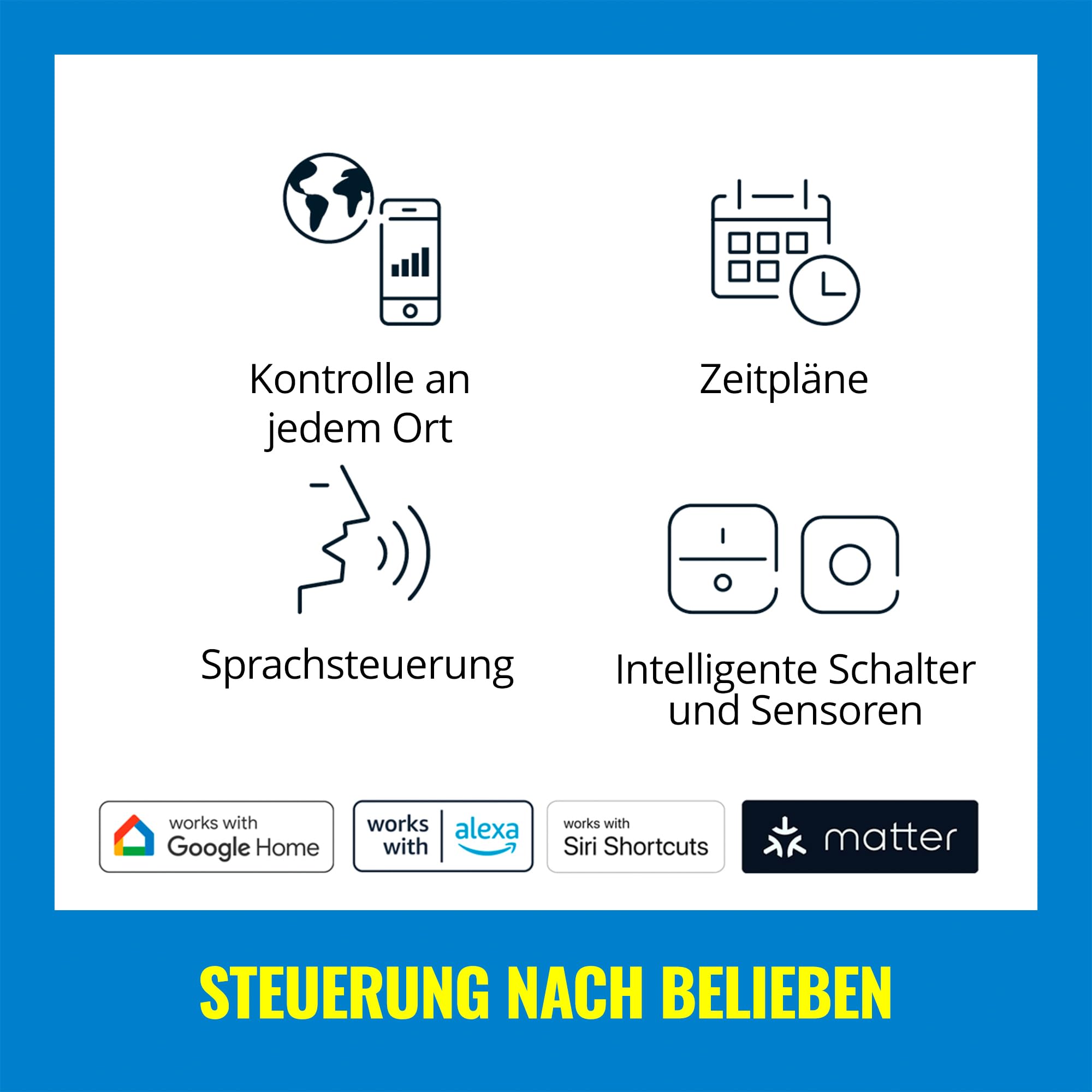 WiZ Smart Plug, Typ F, 230 V, einfache Einrichtung, Standardstecker, intelligente Steuerung, Sprachbefehle, mit Leistungsmesser, 1er-Pack 6