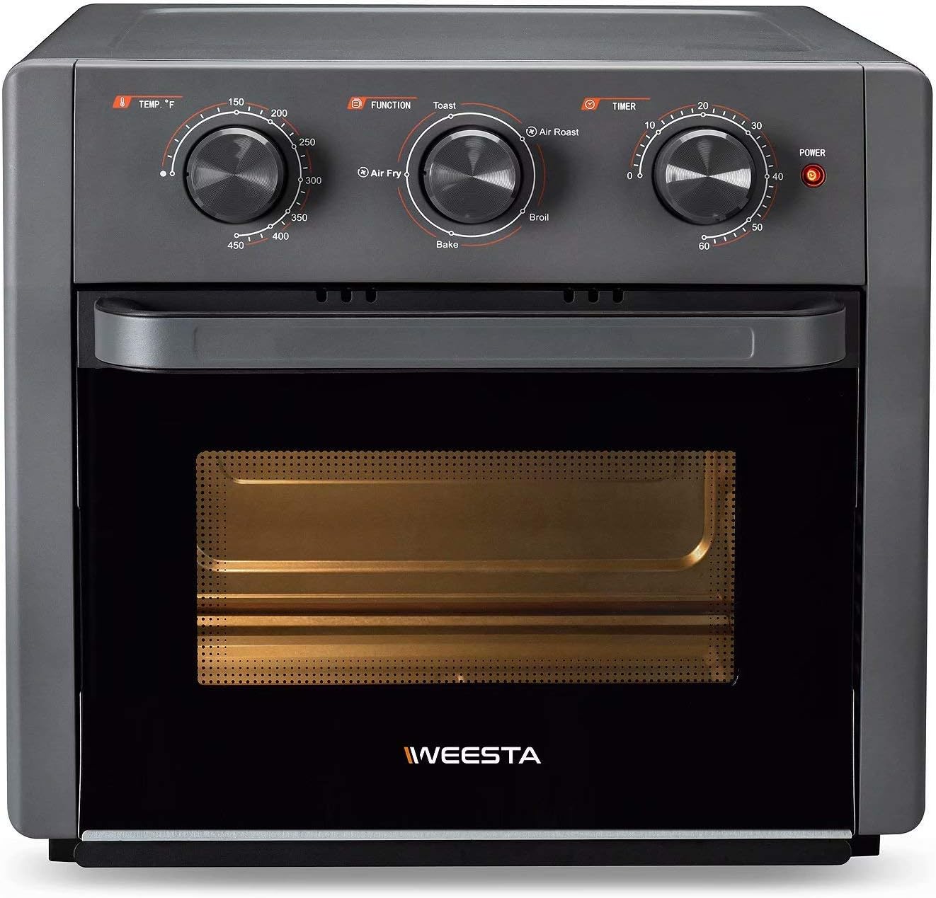 swiftrans Swiftrans 21Quart Air Fryer Toaster Oven Pro,5-IN-1 Countertop Convection Oven with Air Fry Air Roast Toast Broil Bake Function for Fried Chicken, Steak, Fries, Tater Tots, Chips, Bacon, Pizza, etc.