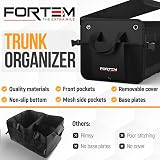 FORTEM Car Boot Organiser 50L SUV Trunk Storage Collapsible Multi Compartment view 8