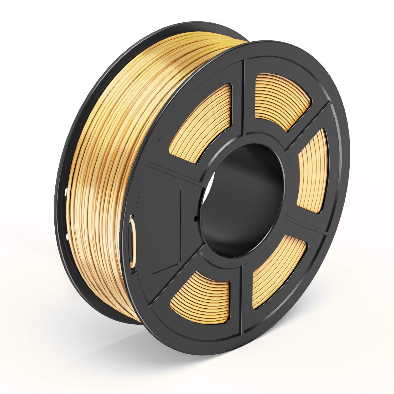 TECBEARS Shiny Silk Gold PLA 3D Printer Filament 1.75, Dimensional Accuracy +/- 0.02 mm, 1 Kg Spool, Pack of 1