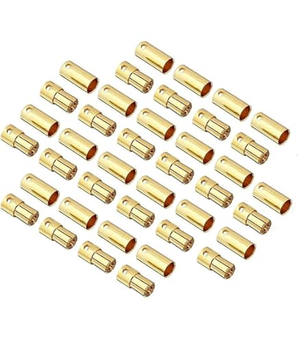 OliRC 6 Pairs 5.5mm Gold Bullet Connectors – Male & Female Plugs For RC Battery, ESC, Motor - View #11