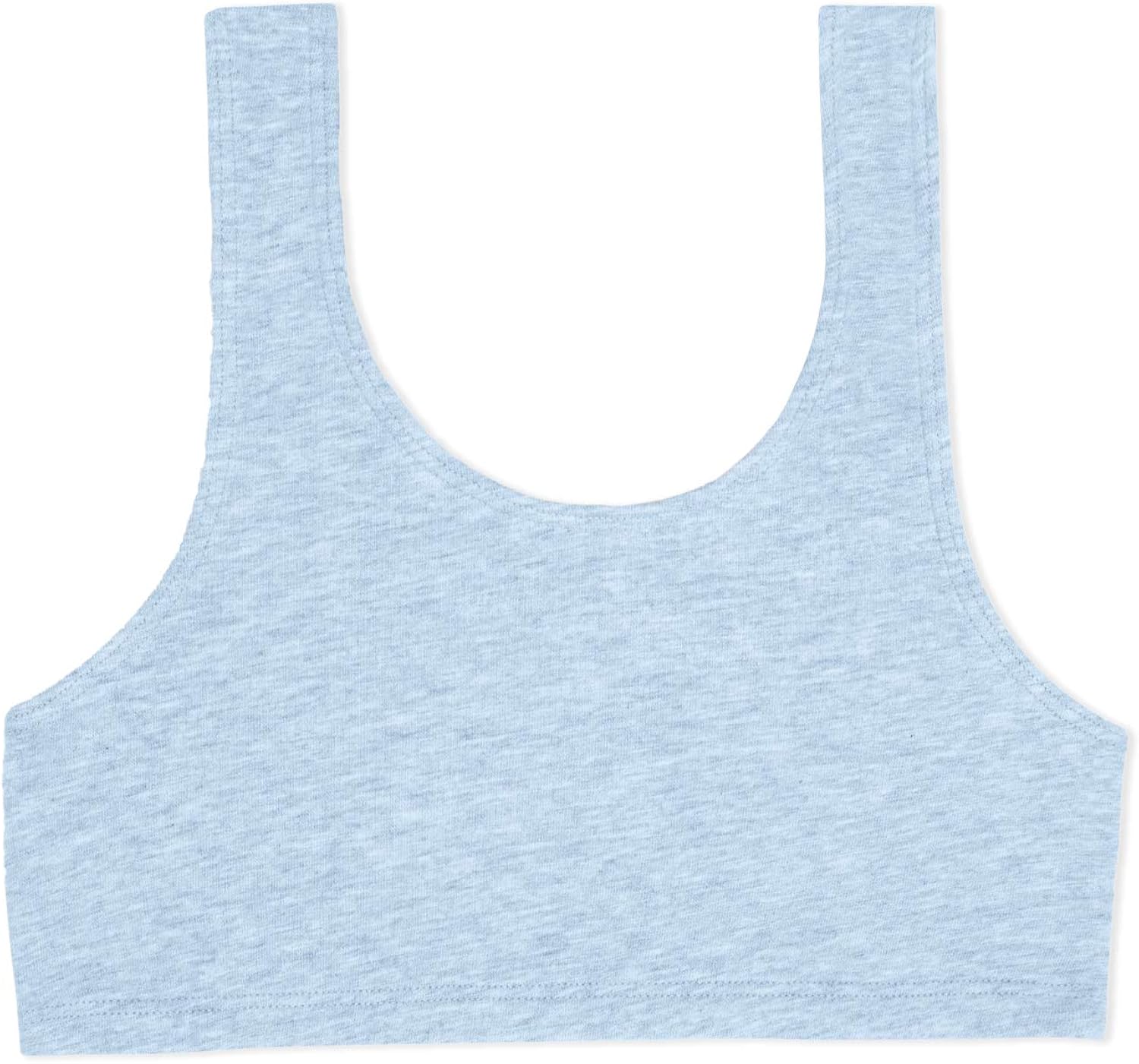 Fruit of the Loom Girls' Cotton Built-up Sport 3 Pack: Clothing