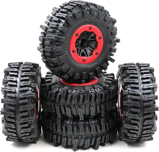 hobbysoul 5pcs RC Crawler 2.2 Mud Slinger Tires Crawler Tyre & 2.2
