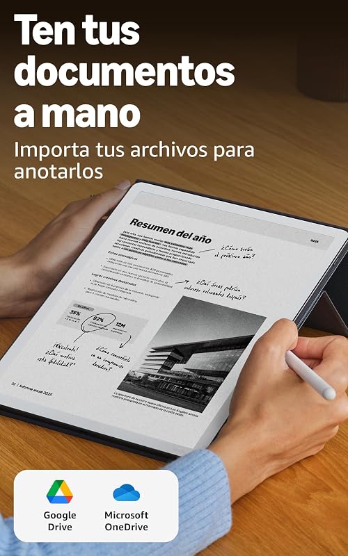 Kindle Scribe (última geração): mais fino, mais leve e mais rápido, com ecrã de 11" semelhante a papel e luz frontal; escrever em cadernos, documentos e livros (32GB)