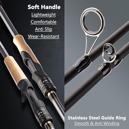 Travel Fishing Rods, 4 Piece Fishing Pole,Surf Casting/Spinning Rod,Ultralight Fishing Baitcasting Rod 7ft for Saltwater Trout, Bass, Walleye, Pike in Dubai - UAE | Whizz Rods Travel Fishing Rods, 4 Piece Fishing Pole,Surf Casting/Spinning Rod,Ultralight Fishing Baitcasting Rod 7ft for Saltwater Trout, Bass, Walleye, Pike in Dubai - UAE | Whizz Rods