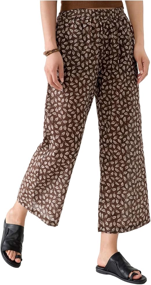 Amazon.com: Ecupper Womens Casual Loose Elastic Waist Cotton Trouser