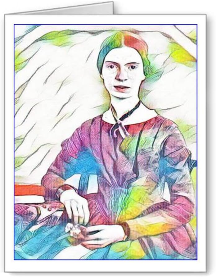 Amazon Com Fanciful Multi Color Emily Dickinson Note Cards With