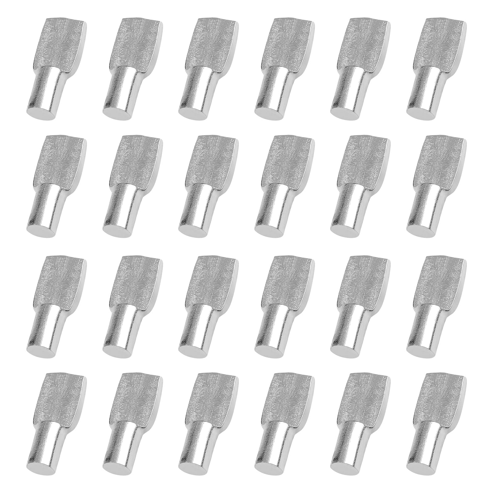Photo 1 of 80Pcs 5mm Cabinet Shelf Pins, Spoon Shape Metal Shelving Pegs for Shelves, Bookshelf Pegs (Silver)