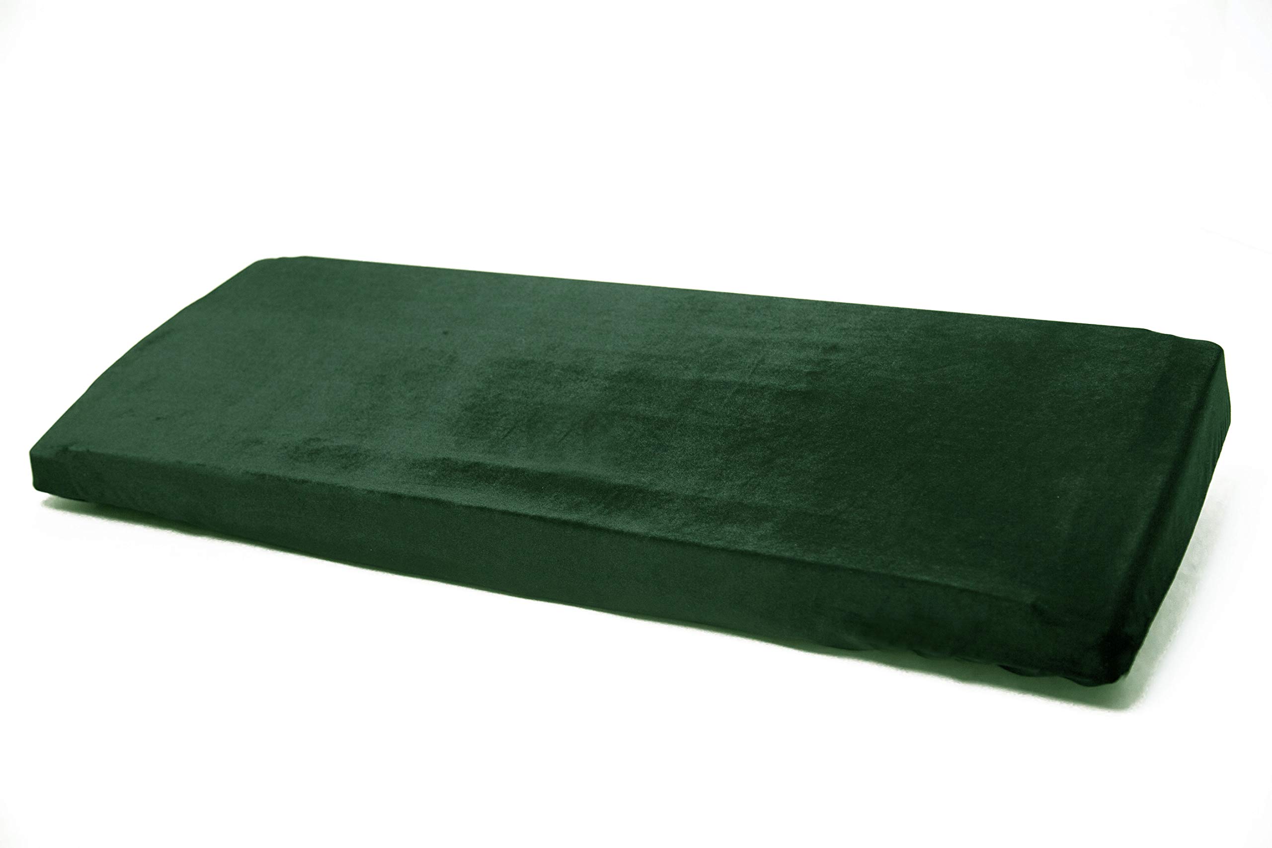 Piano Keyboard Dust Cover for 88 Keys with Elastic Cord and Stretchable soft velvet dustproof cover emerald