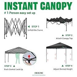 10x10 Pop Up Canopy Tent,300D Silver-Coating