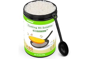YULOFMVE Cooking Oil Solidifier Powder, Solidifies Up to 80 Cups from Mess, 100% Plant-Based Used Oil Solidifying Powder, Grease Hardener Disposal for Kitchen