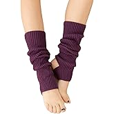 AWOCAN Women Ballet Leg warmers Knitted Stirrup Leg Warmers for women Winter Extra Soft long legwarmers for Yoga Dance