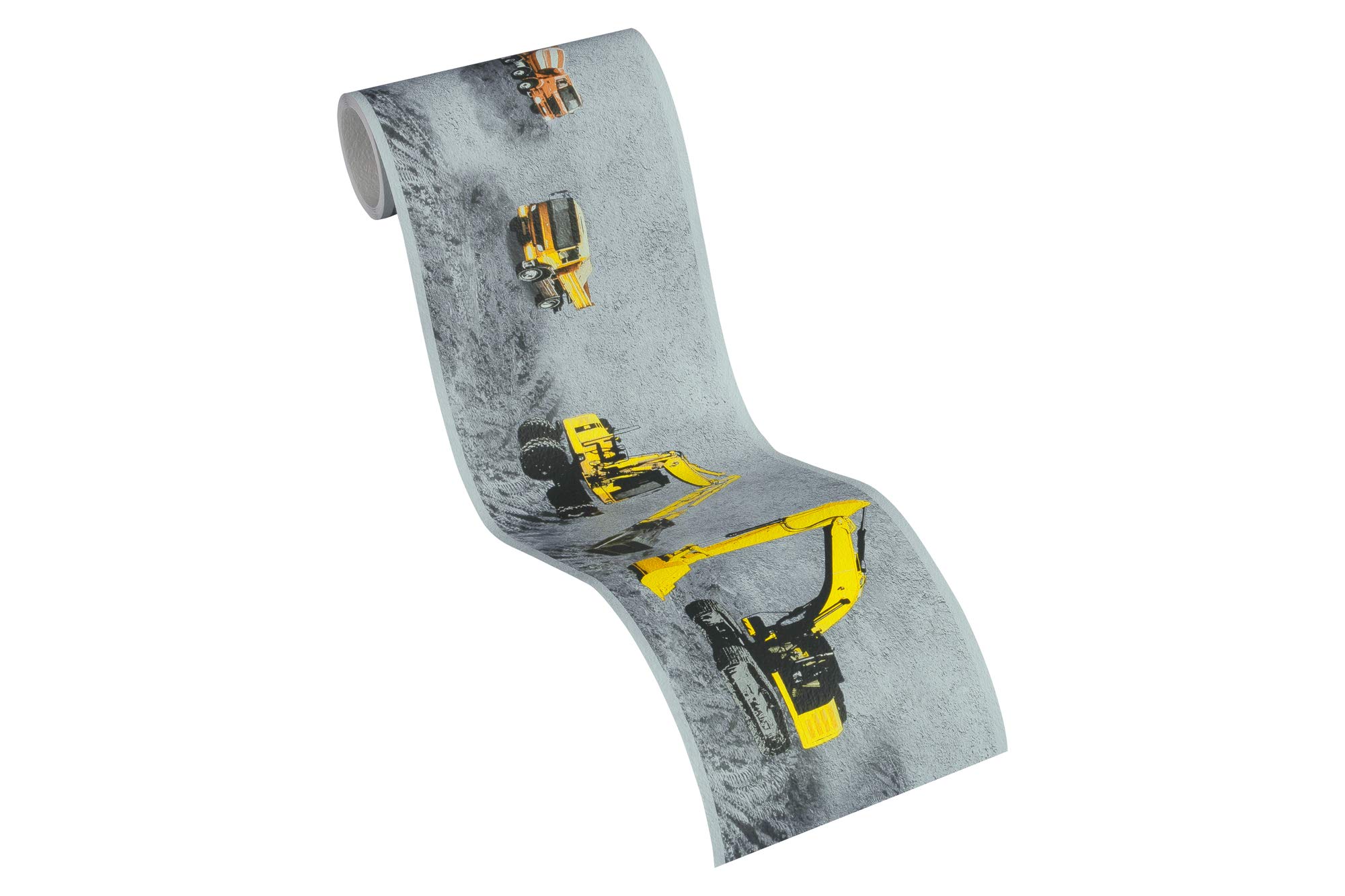 A.S. Création Kids Wallpaper Border Little Stars Non-Woven Wallpaper 5.00 m x 0.13 m Yellow Black Grey Made in Germany by Livingwalls 358711 35871-1