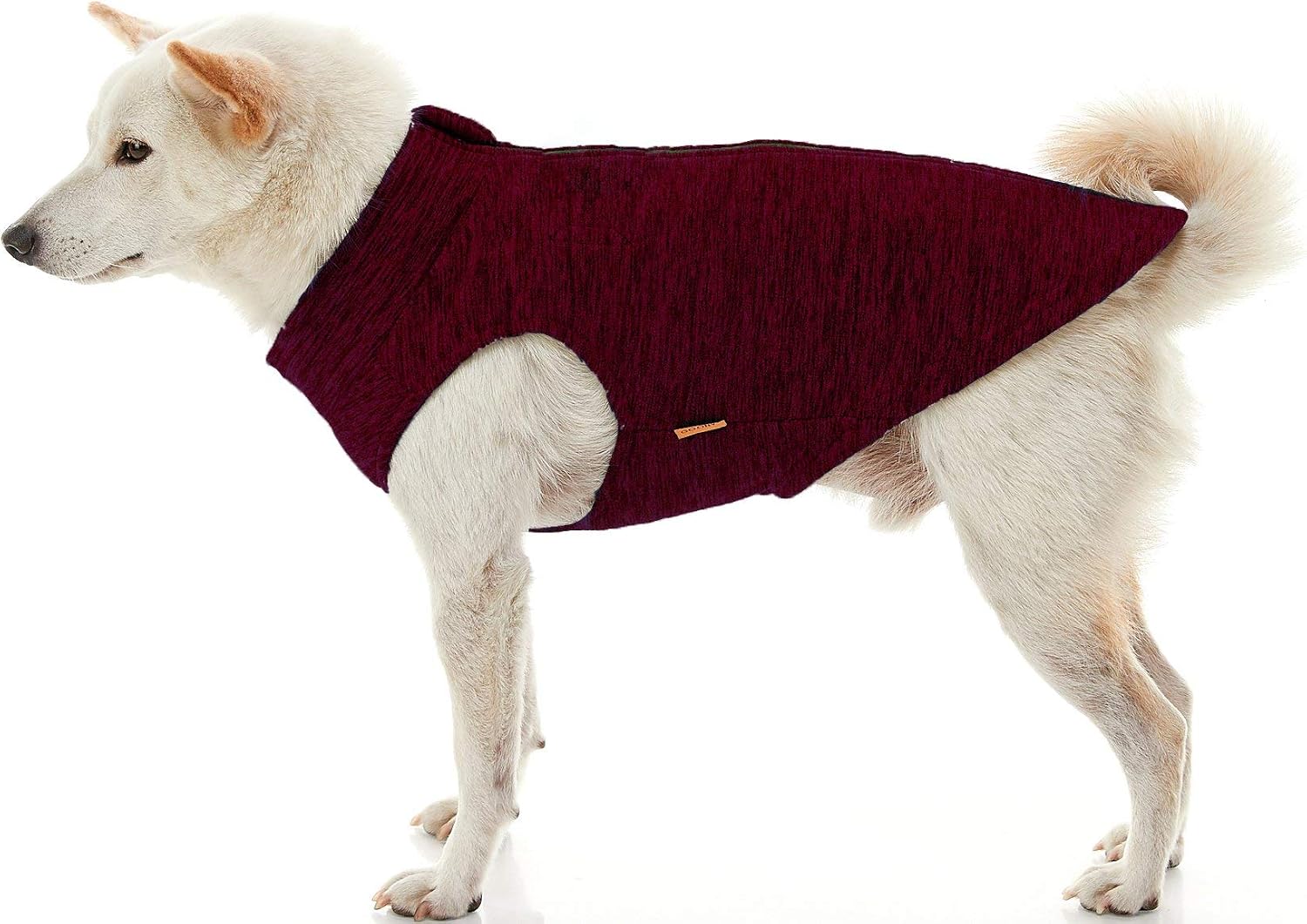 Gooby Zip Up Fleece Dog Sweater, Fuchsia Wash, 2X-Large, Warm Pullover Fleece Step-in Dog Jacket Without Ring Leash - Image 5
