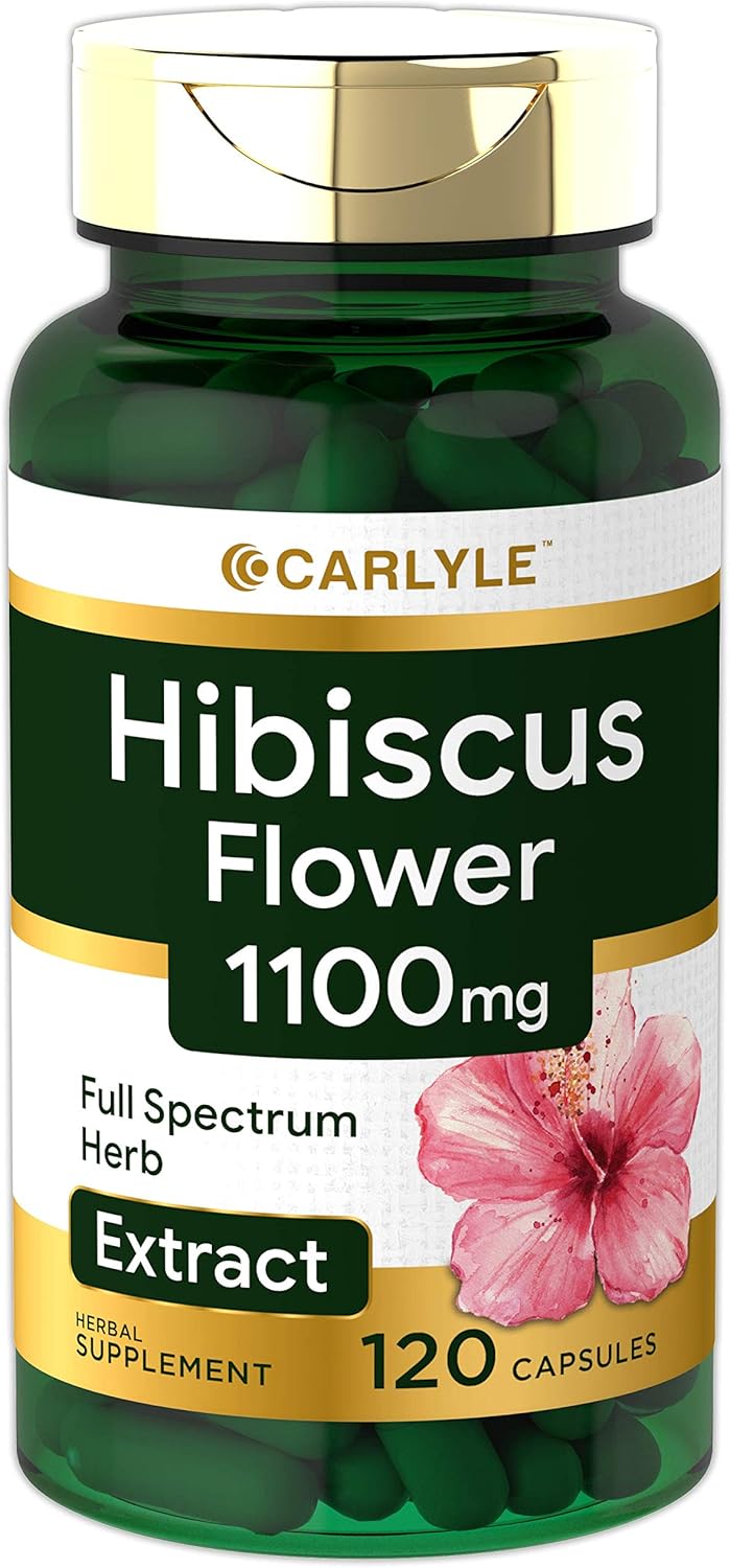 Hibiscus Flower Extract 1100 mg 120 Count Max Potency