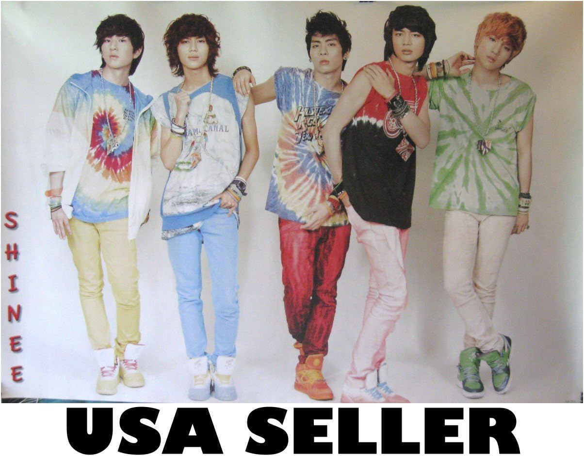 Amazon Com Shinee Horiz Standing White Bkgrnd Poster 34 X 23 5