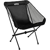 G2 GO2GETHER Ultra-Light Folding Camping Chair, All-Aluminum Frame, Surper Breathable Fabric, Easy to Carry, Compact Storage Size (1, Black)
