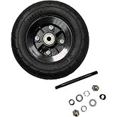 AlveyTech Front Wheel Assembly for the Razor E100, E100 Glow, E200 Series, E-Punk, eSpark and the Dynacraft Hello Kitty SU Electric Scooter