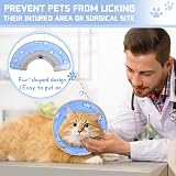 Supet Cat Cone Collar Soft Recovery Collar for Pets Small Dogs Blue S view 7