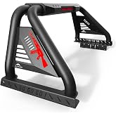 CLAMBER Roll Bar for Full-Size Pickup Truck | Adjustable sport bar chase rack, Compatible with Ford F-Series, Silverado, Sierra, Ram, Titan XD, and Tundra