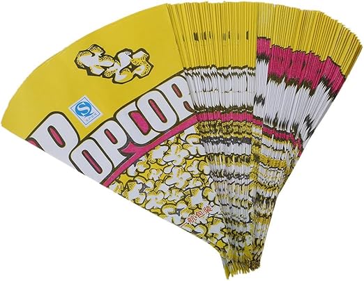 TOOGOO 100X Bolsas De Palomitas De MaíZ Bolsas De Papel Almendras ...