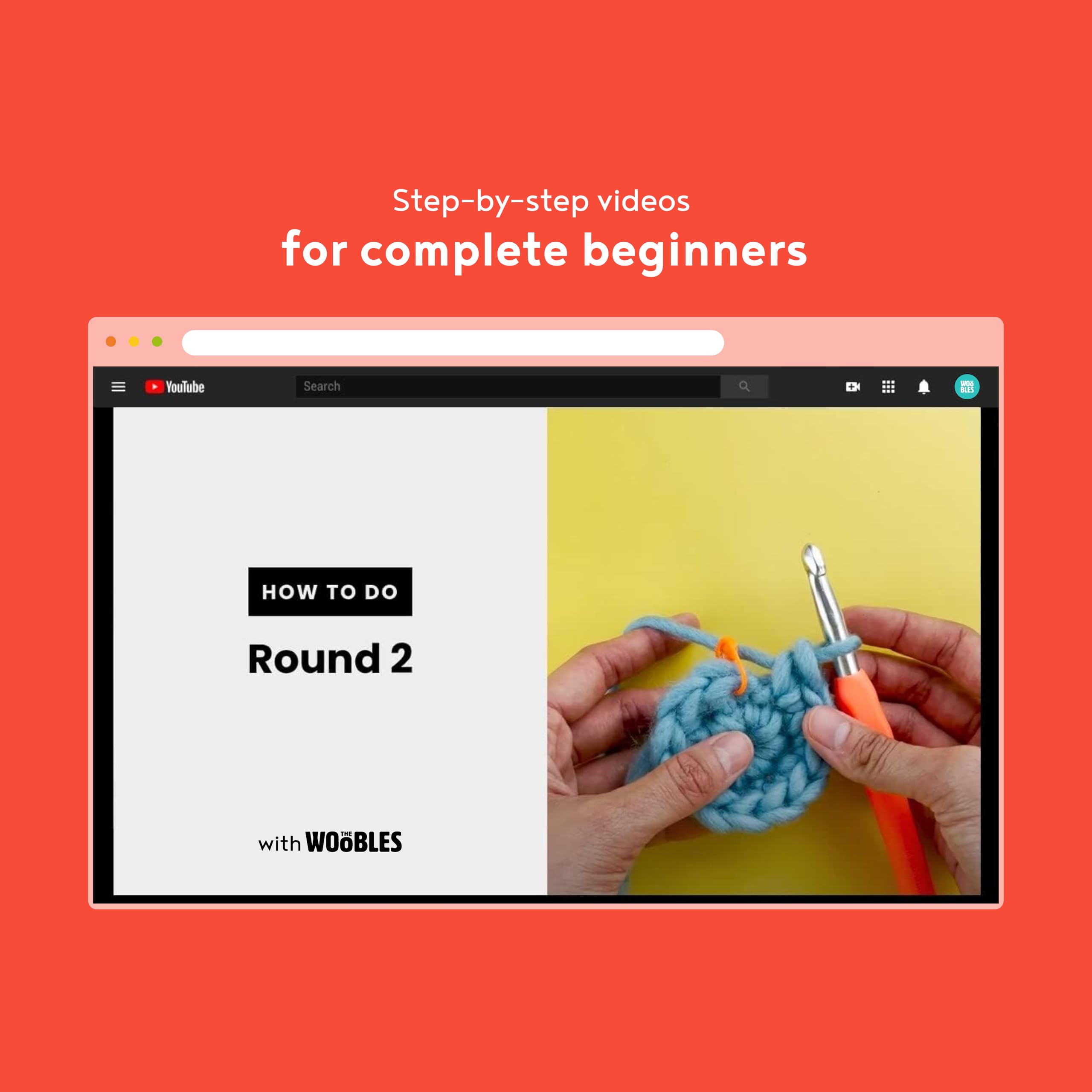 The Woobles Beginners Crochet Kit with Easy Peasy Yarn as seen on Shark Tank - with Step-by-Step Video Tutorials - Harry Potter